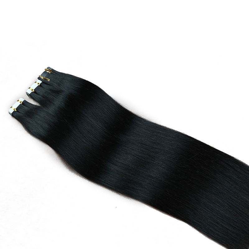 High Quality 100% Virgin Hair invisible Tape In Human Hair Extensions Natural Color